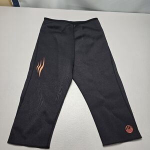 Velform sweat shapers black and orange pants women's size XXL men's size XL